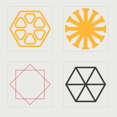 Vahşilik şekilleri. Olağanüstü Grafik Varlıkları. Modern soyut formlar. Tasarım karşıtı. Vektör illüstrasyonu