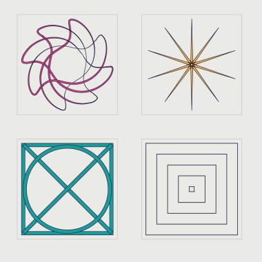 Y2K elementlerinin toplanması. Moda geometrik postmodern figürler. Modern soyut formlar. Retro Futurist. Vektör illüstrasyonu