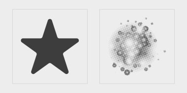 Nesnelerin Y2K biçim vektörleri kümesi. Acımasızlık yıldızları ve çiçek şekilleri. Y-2k tarzında nesneler. Siyah arka planda izole edilmiş. Vektör illüstrasyonu