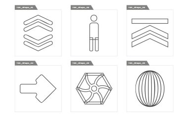 Y2K elementlerinin toplanması. Geçmişe dönük grafik süslemeleri. Grafik dekorasyonu için elementler. Projeler, posterler, afişler. Vektör illüstrasyonu
