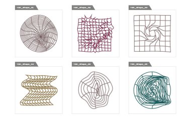 Tasarım için geçmişe dönük gelecek elementler. Acımasızlık yıldızları ve çiçek şekilleri. Notlar için şablonlar, posterler. Projeler, posterler, afişler. Vektör illüstrasyonu