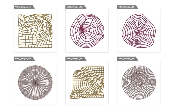 Vahşilik şekilleri. Çılgın psikedelik retro fütüristik set. Düz minimalist simgeler. Yıldızlar, yıldız patlaması. Vektör illüstrasyonu