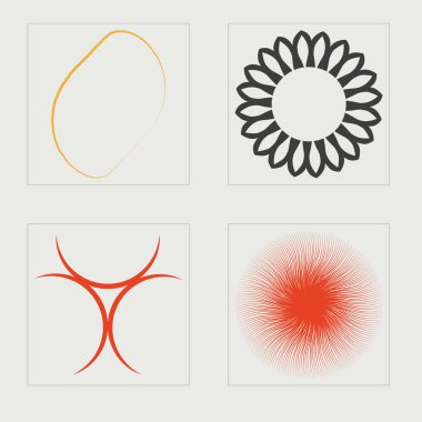 Tasarım için geçmişe dönük gelecek elementler. Tasarım için büyük bir retro nesne seti. Grafik dekorasyonu için elementler. Fütürist. Vektör illüstrasyonu