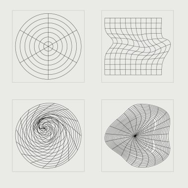 Y2K elementlerinin toplanması. Çılgın psikedelik retro fütüristik set. Modern soyut formlar. Retro Futurist. Vektör illüstrasyonu