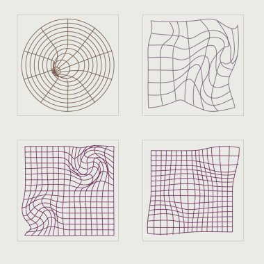 Y2K elementlerinin toplanması. Moda geometrik postmodern figürler. Düz minimalist simgeler. Yıldızlar, yıldız patlaması. Vektör illüstrasyonu