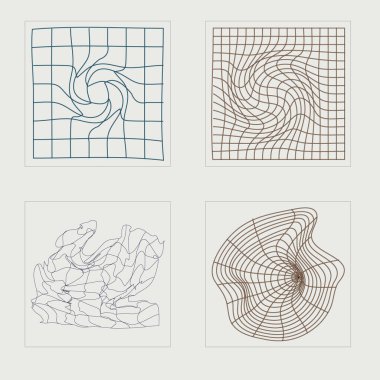 Vektör Grafik Varlıkları Ayarlandı. Tasarım için büyük bir retro nesne seti. Notlar için şablonlar, posterler. Retro Futurist. Vektör illüstrasyonu