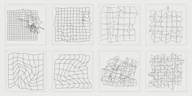 Vektör Grafik Varlıkları Ayarlandı. Olağanüstü Grafik Varlıkları. Y-2k tarzında nesneler. Projeler, posterler, afişler. Vektör illüstrasyonu