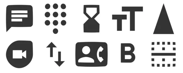 Set Icons Text Editor Line Icons Collection Set Quality Icon — Stock Vector