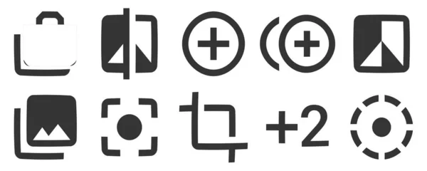 Set Von Symbolen Hardware Line Icons Sammlung Setzen Sie Das — Stockvektor