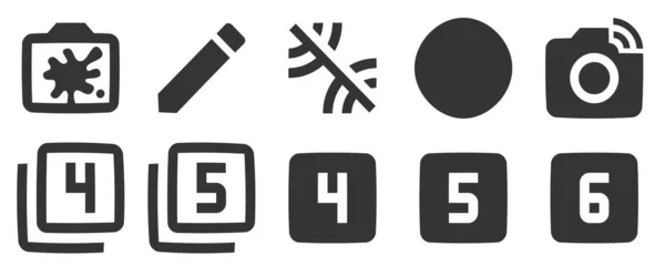 Set Von Symbolen Hardware Vector Sammlung Dünne Linie Web Symbol — Stockvektor