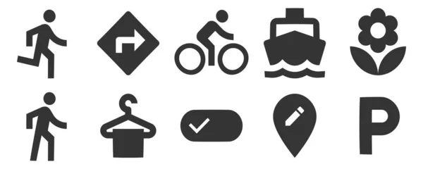 Set Mit Symbolen Bild Creative Business Solutions Icon Set Setzen — Stockvektor
