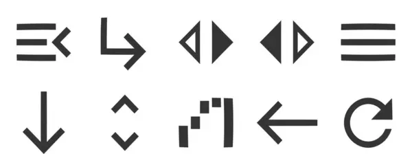Set Von Symbolen Karten Vektorillustration Von Thin Line Icons Vereinzelte — Stockvektor
