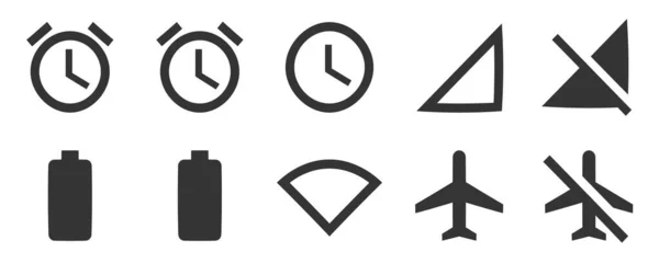 Set Von Symbolen Gerät Creative Business Solutions Icon Set Setzen — Stockvektor