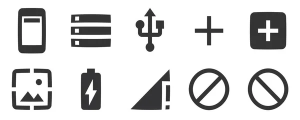 Conjunto Iconos Dispositivo Ilustración Vectorial Iconos Línea Delgada Set Simple — Archivo Imágenes Vectoriales