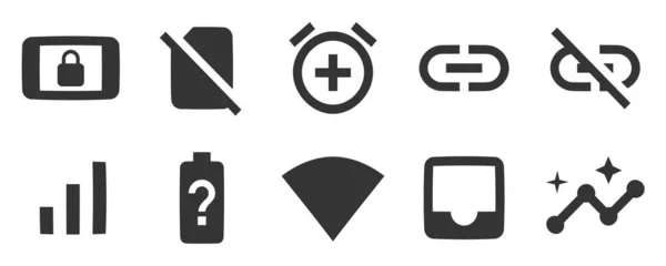 Set Van Iconen Apparaat Creatieve Zakelijke Oplossingen Icoon Set Schets — Stockvector