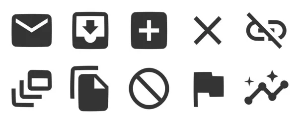 Conjunto Iconos Dispositivo Conjunto Iconos Vectoriales Set Simple Conjunto Iconos — Vector de stock