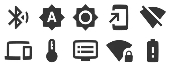 Set Van Iconen Apparaat Vector Collectie Dunne Lijn Web Icoon — Stockvector