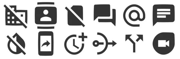 Set Von Symbolen Editor Creative Business Solutions Icon Set Vereinzelte — Stockvektor