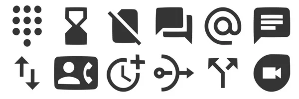 Набір Іконних Редакторів Vector Collection Thin Line Web Icon Простий — стоковий вектор