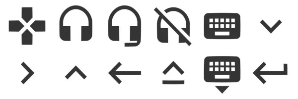 Set Von Symbolen Hardware Liniensymbole Sammlung Setzen Sie Das Qualitätssymbol — Stockvektor