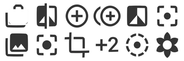 Set Von Symbolen Hardware Moderne Symbole Für Dünne Linien Setzen — Stockvektor