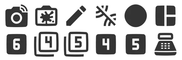 Set Von Symbolen Hardware Vector Sammlung Dünne Linie Web Symbol — Stockvektor