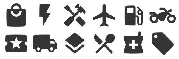 Set Von Symbolen Bild Vektorillustration Von Thin Line Icons Einfaches — Stockvektor