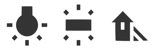Набор Значков Изображение Векторная Коллекция Тонкой Линии Иконки Web Установите — стоковый вектор