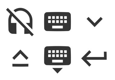 6 simge donanım seti. Vektör koleksiyonu ince çizgi Web simgesi. Taslak izole işaretler. Doğrusal simgeler ayarlandı. İnce doldurulmuş simgeler paketi. UI ve UX
