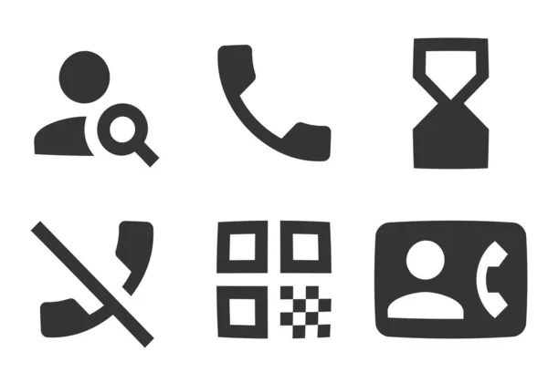 Set Von Symbolen Kommunikation Moderne Symbole Für Dünne Linien Setzen — Stockvektor
