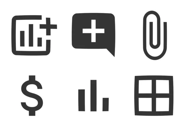 Set Von Symbolen Editor Moderne Symbole Für Dünne Linien Einfaches — Stockvektor