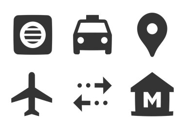 6 simge haritası. Modern ince çizgi simgeleri. Kalite simgesini ayarla. Doğrusal semboller ayarlandı. Büyük UI simgesi seti. UI ve UX