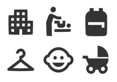 6 simge dizisi. Vektör koleksiyonu ince çizgi Web simgesi. Basit Set. Doğrusal simgeler ayarlandı. Büyük UI simgesi seti. UI ve UX