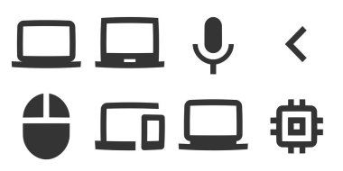 8 simge donanımı. Yaratıcı iş çözümleri simgesi seti. Taslak izole işaretler. mobil ve web için. İnce doldurulmuş simgeler paketi. UI ve UX