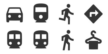 8 simge haritası. İnce çizgi simgelerinin vektör çizimi. Kalite simgesini ayarla. mobil ve web için. Büyük UI simgesi seti. Vektör illüstrasyonu