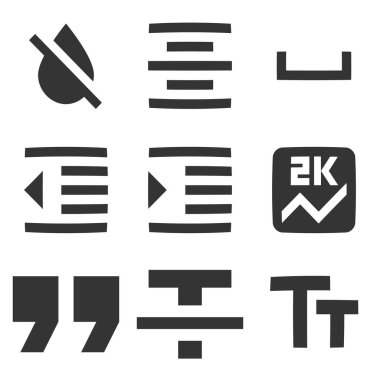 9 simge düzenleyicisi. Yaratıcı iş çözümleri simgesi seti. Basit Set. mobil ve web için. İnce doldurulmuş simgeler paketi. UI ve UX