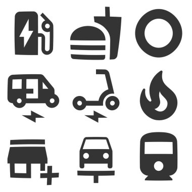 9 simge görüntüsü. Vektör koleksiyonu ince çizgi Web simgesi. Taslak izole işaretler. Doğrusal semboller ayarlandı. Büyük UI simgesi seti. UI ve UX