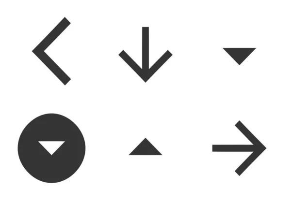 Set Von Symbolen Navigation Liniensymbole Sammlung Vereinzelte Anzeichen Umreißen Für — Stockvektor