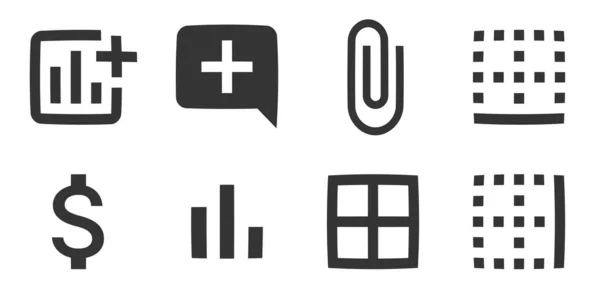 Set Von Symbolen Editor Creative Business Solutions Icon Set Modernen — Stockvektor