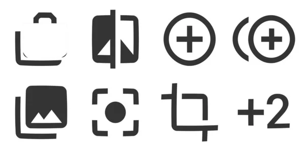 Set Icons Image Creative Business Solutions Icon Set Outline Isolated — Stock Vector