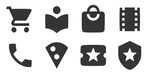 Conjunto Iconos Mapas Conjunto Iconos Soluciones Empresariales Creativas Establecer Icono — Archivo Imágenes Vectoriales