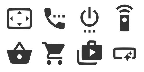 Set Icons Actions Creative Business Solutions Icon Set Simple Set — Stock Vector