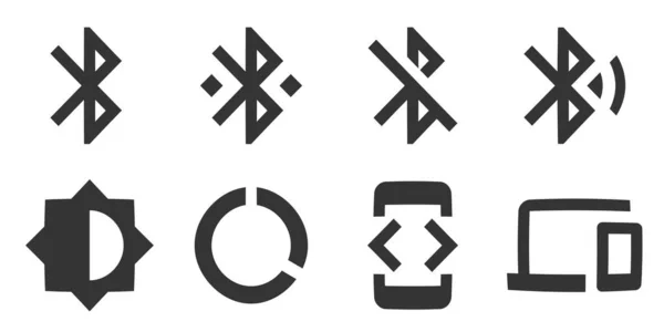 Set Mit Symbolen Gerät Vector Sammlung Dünne Linie Web Symbol — Stockvektor