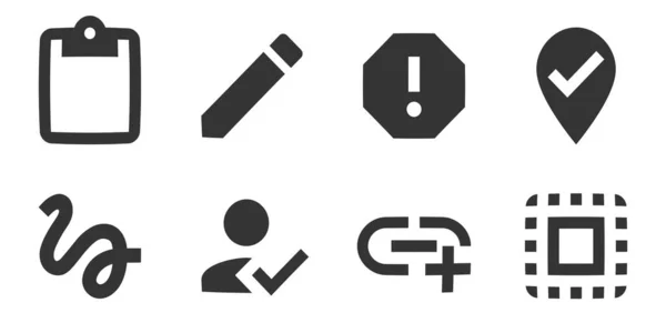 Set Mit Symbolen Inhalt Vektorillustration Von Thin Line Icons Modernen — Stockvektor