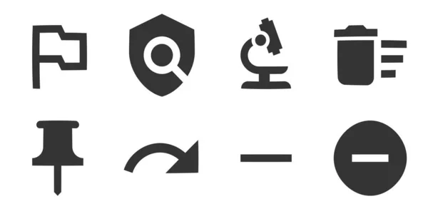 Set Mit Symbolen Inhalt Vektorillustration Von Thin Line Icons Vereinzelte — Stockvektor