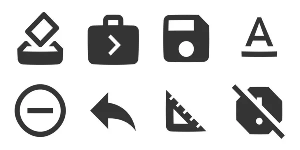 Set Van Iconen Inhoud Creatieve Zakelijke Oplossingen Icoon Set Set — Stockvector