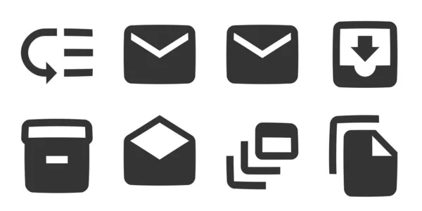 Set Mit Symbolen Inhalt Vektorillustration Von Thin Line Icons Setzen — Stockvektor