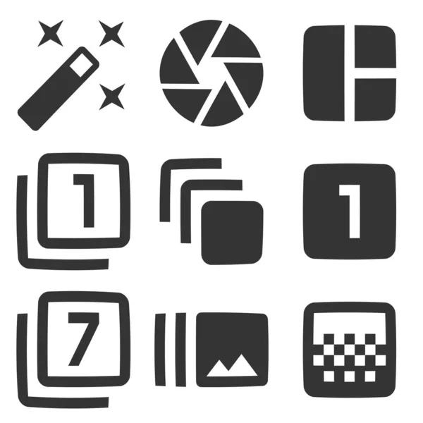 Set Icons Hardware Vector Collection Thin Line Web Icon Outline — Stock Vector