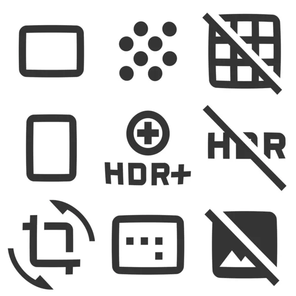 Set Von Symbolen Hardware Vektorillustration Von Thin Line Icons Vereinzelte — Stockvektor