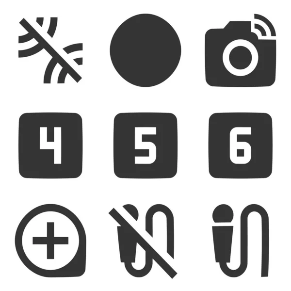 Set Von Symbolen Hardware Vektorillustration Von Thin Line Icons Einfaches — Stockvektor